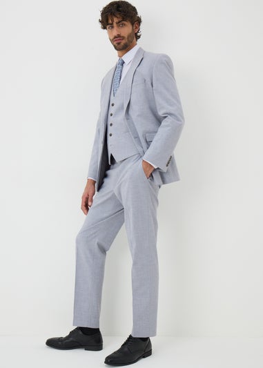 Taylor & Wright Azure Grey Melange Tailored Trousers