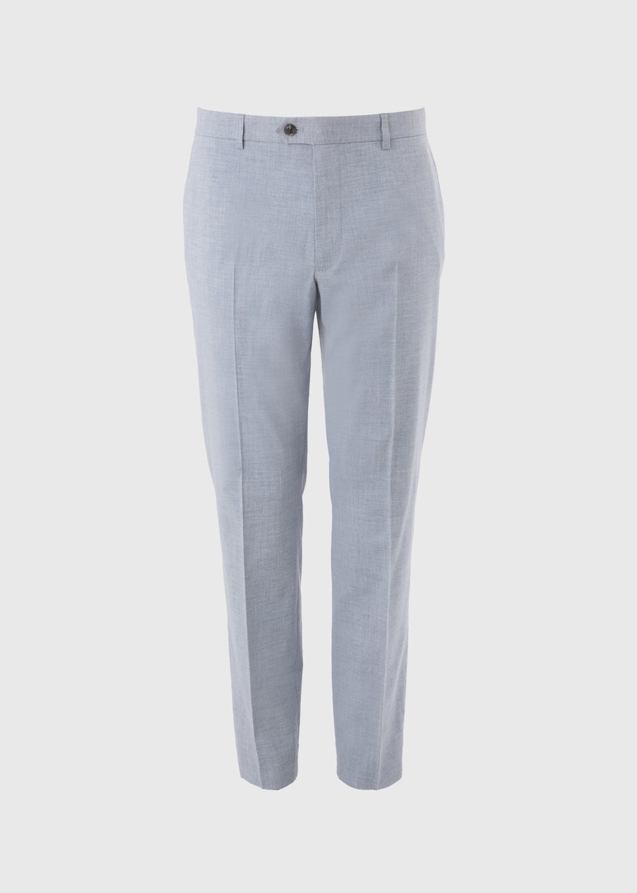 Taylor & Wright Azure Grey Melange Tailored Trousers