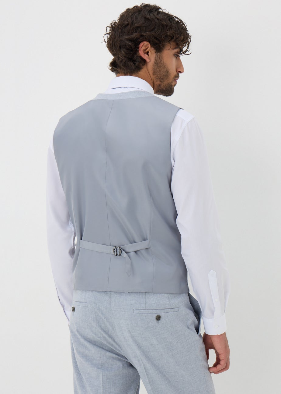 Taylor & Wright Azure Grey Melange Waistcoat