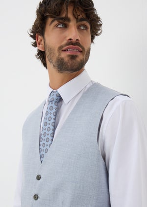 Taylor & Wright Azure Grey Melange Waistcoat