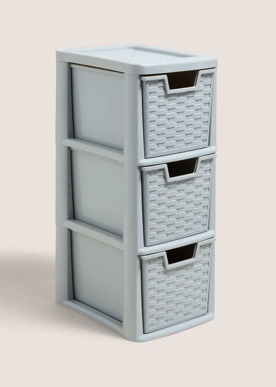Grey Small Tower Drawers