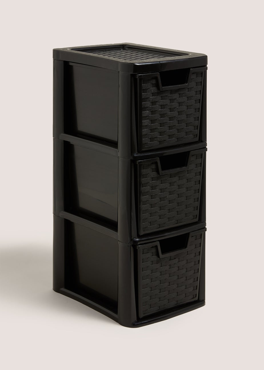 Black Small Tower Drawers