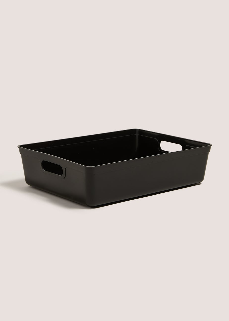 Black Medium Storage Tray