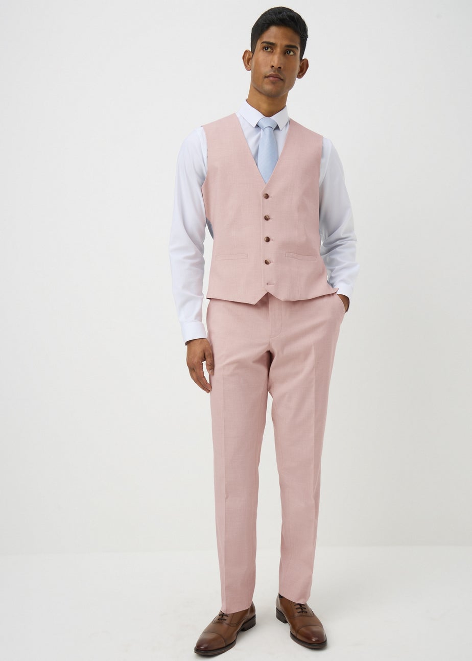 Taylor & Wright Tropez Pink Slim Fit Trousers