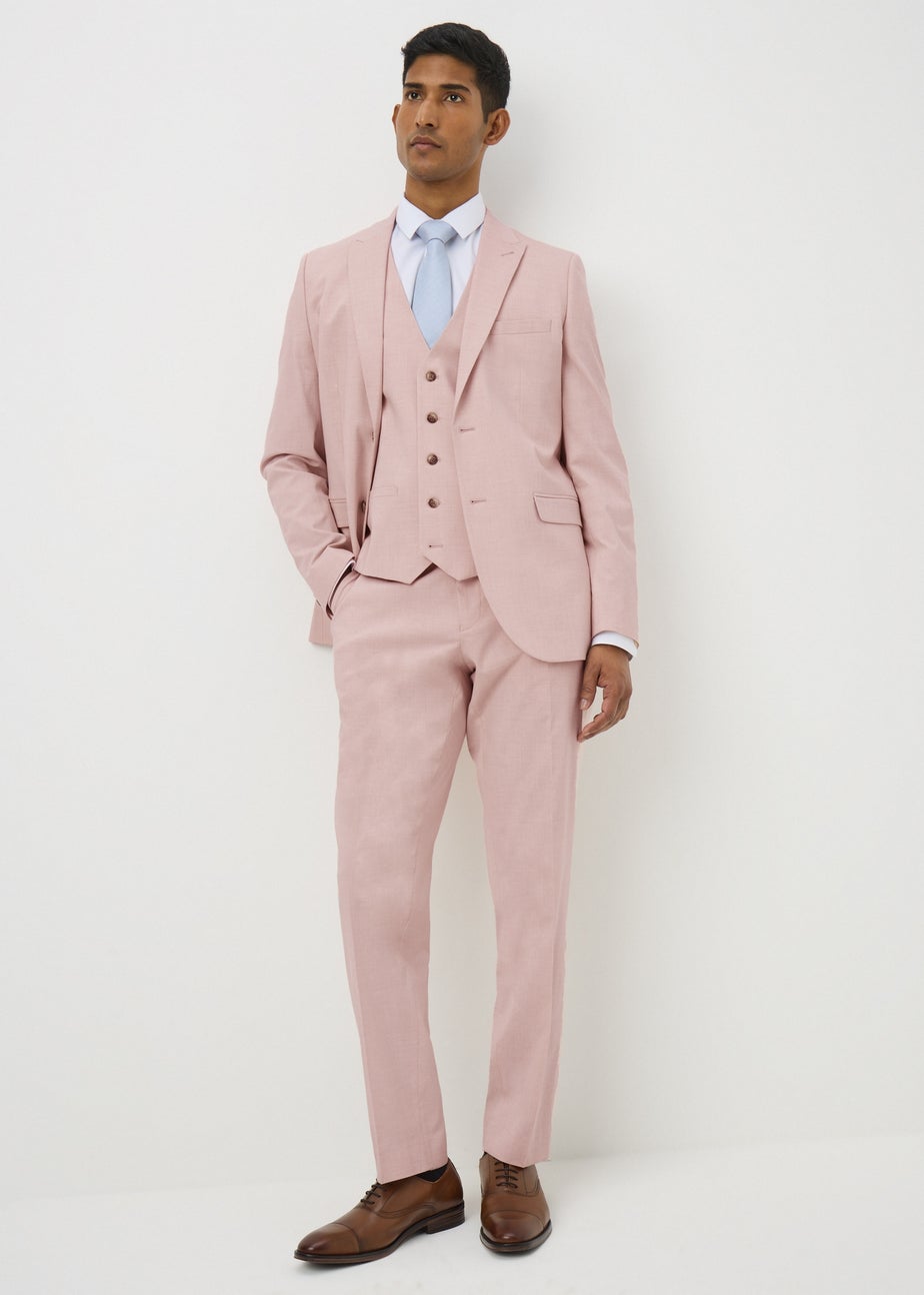 Taylor & Wright Tropez Pink Slim Fit Trousers