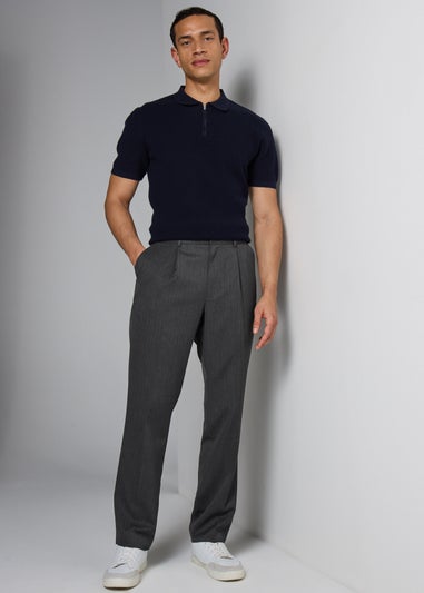 Taylor & Wright Charcoal Regular Fit Flexi Waist Trousers