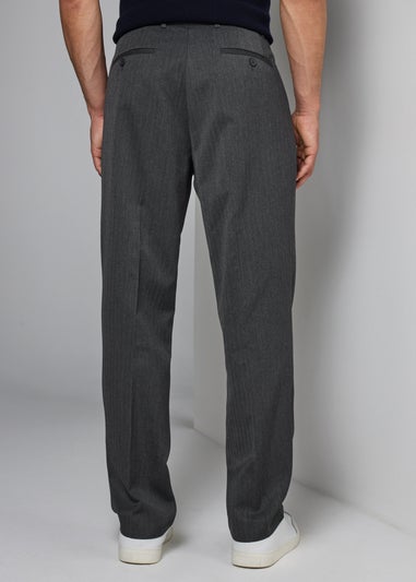 Taylor & Wright Charcoal Regular Fit Flexi Waist Trousers