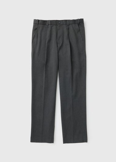 Taylor & Wright Charcoal Regular Fit Flexi Waist Trousers