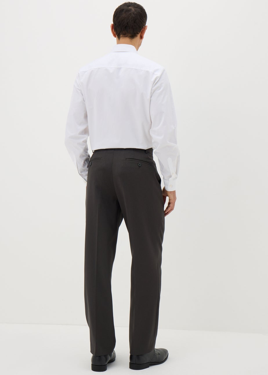 Taylor & Wright Charcoal Regular Fit Flexi Waist Trousers