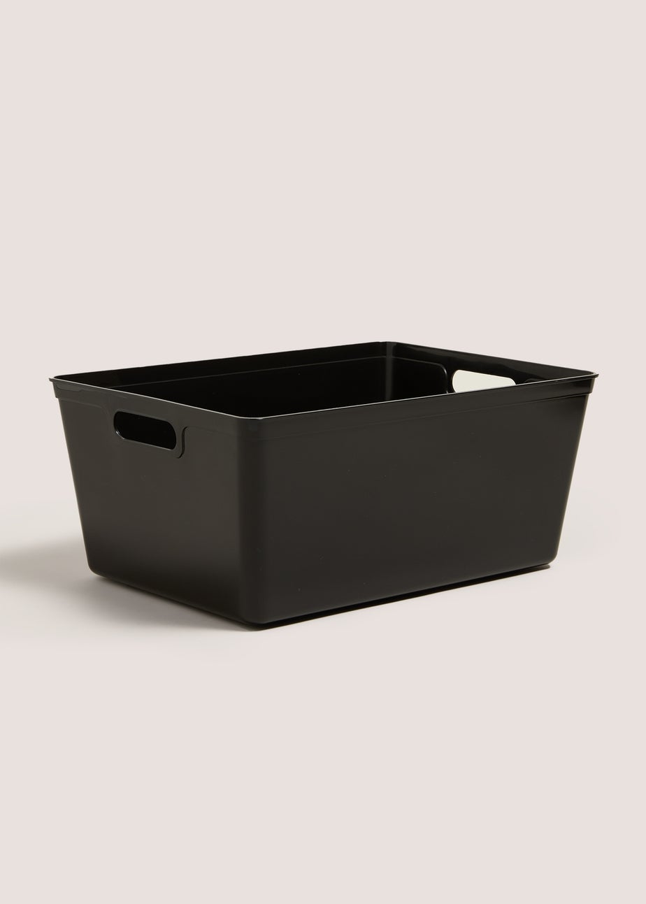 Large Black Storage Box