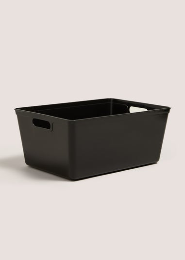 Large Black Storage Box