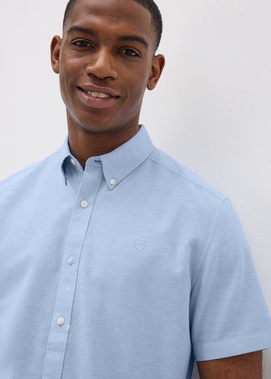 Blue Short Sleeve Oxford Shirt