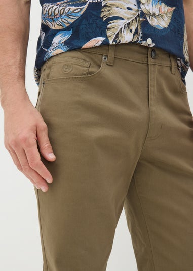 Lincoln Khaki Regular Fit Jeans