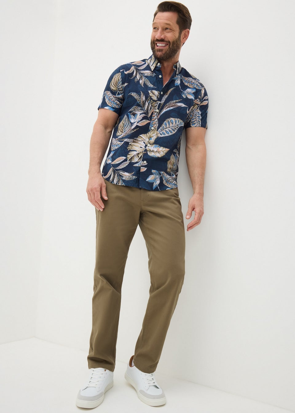 Lincoln Khaki Regular Fit Jeans