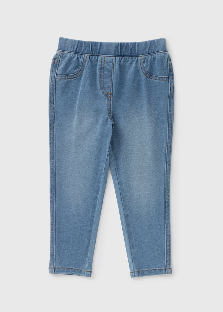 Girls Light Wash Jeggings (1-7yrs)