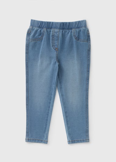 Girls Light Wash Jeggings (1-7yrs)