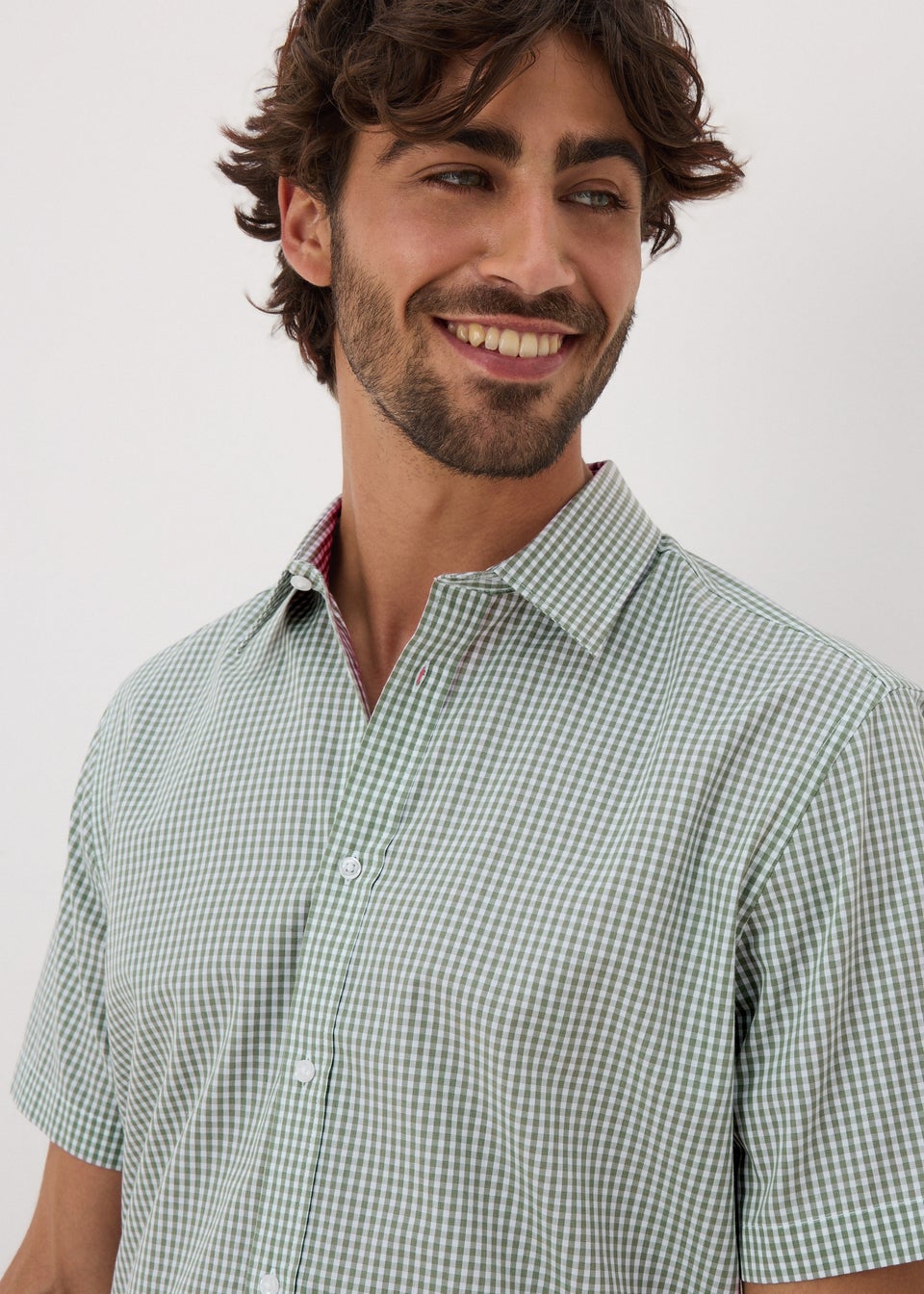 Taylor & Wright Green Check Short Sleeve Shirt