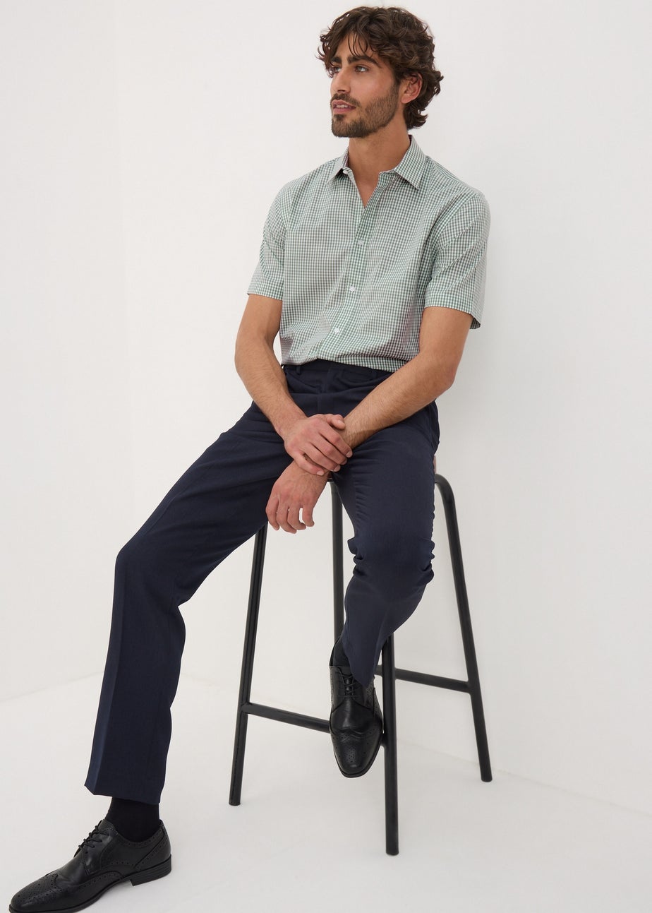 Taylor & Wright Green Check Short Sleeve Shirt