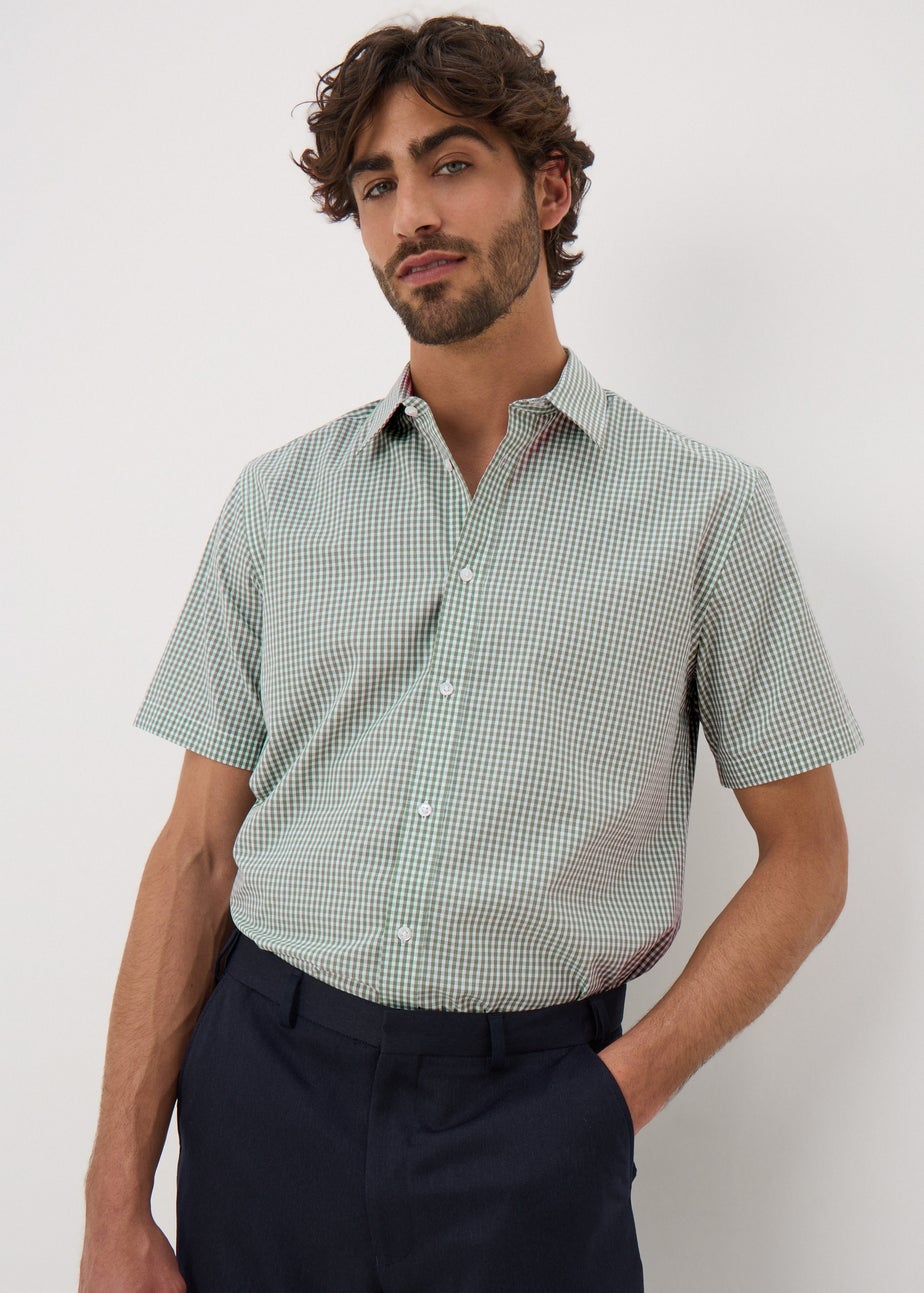 Taylor & Wright Green Check Short Sleeve Shirt