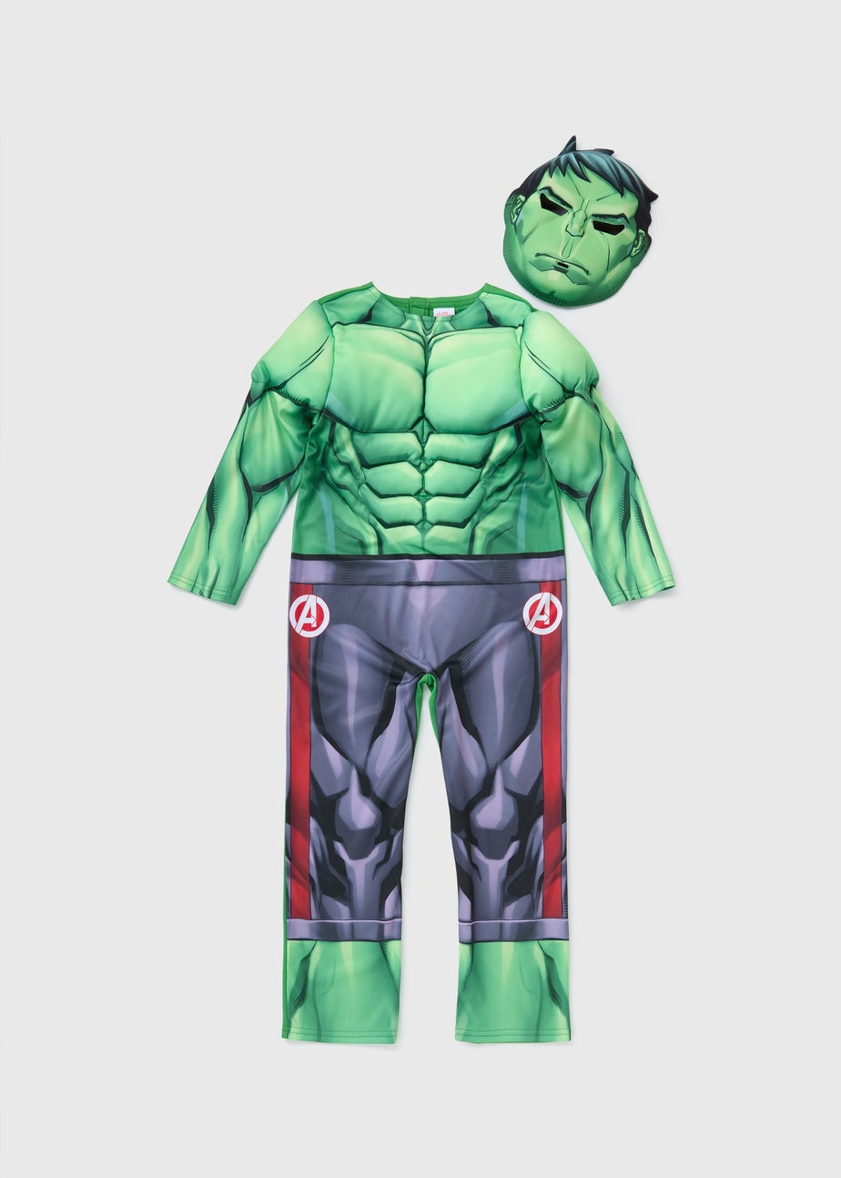 Marvel Kids Green Hulk Costume (3-10yrs)