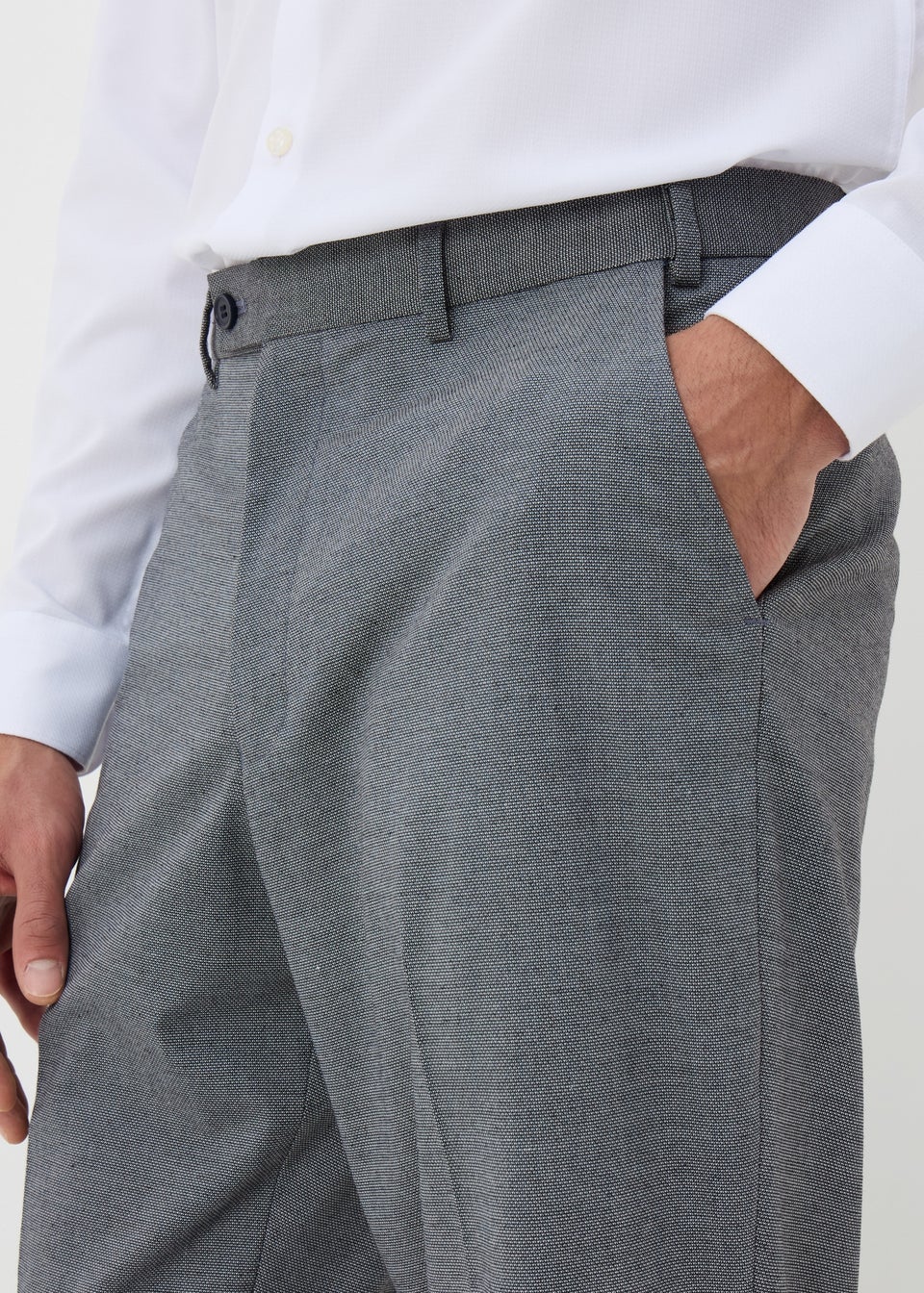 Taylor & Wright Grey Active Waist Trousers