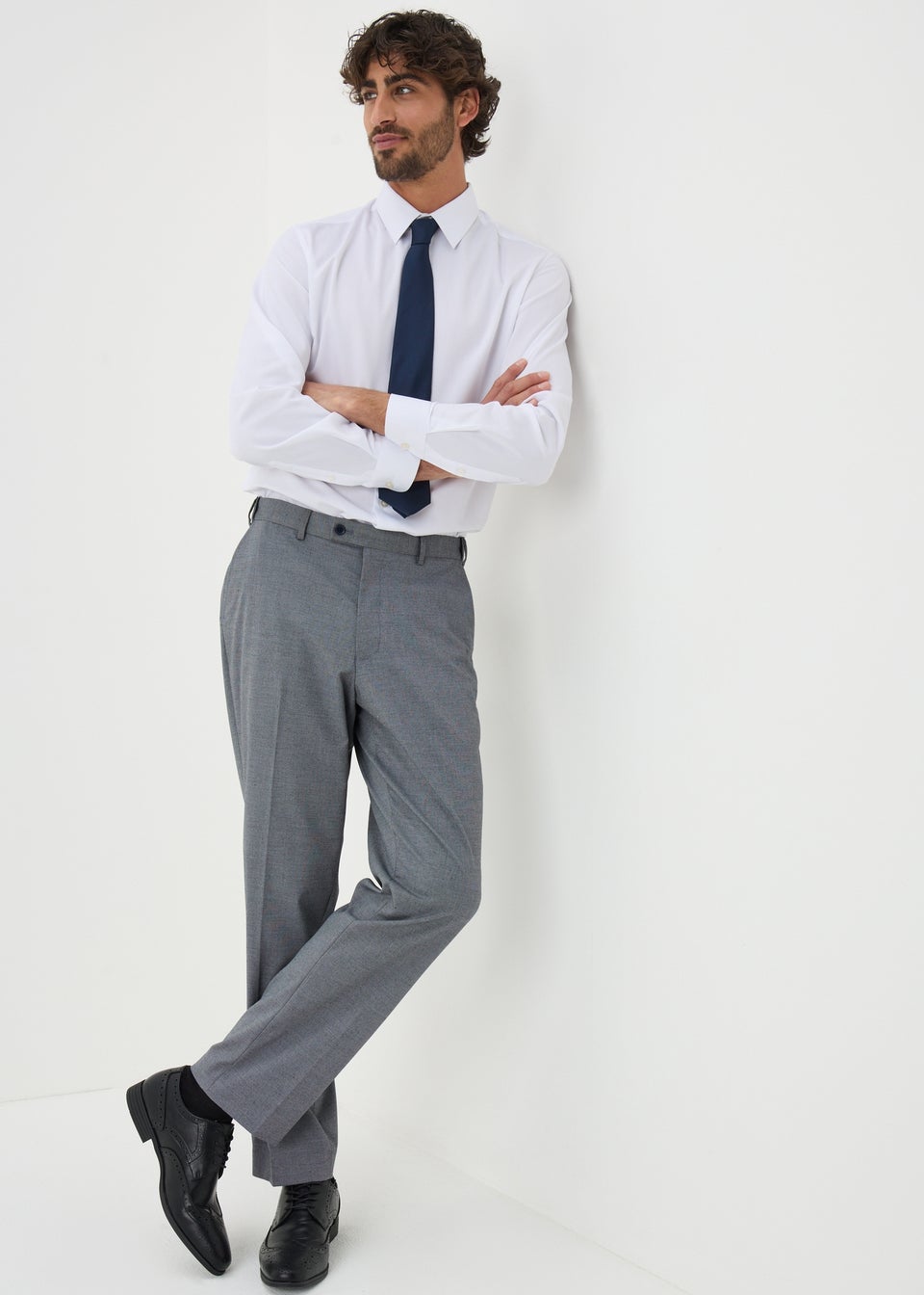 Taylor & Wright Grey Active Waist Trousers