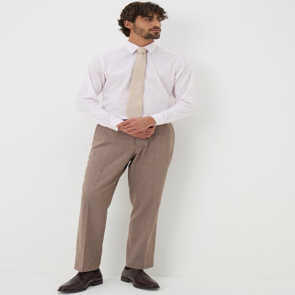 Taylor & Wright Brown Active Waist Trousers