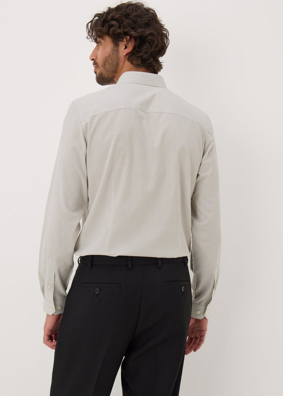 Taylor & Wright Stone Stripe Slim Fit Shirt