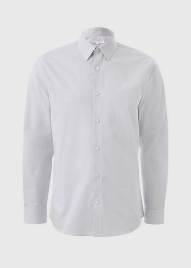 Taylor & Wright Grey Herringbone Regular Fit Shirt