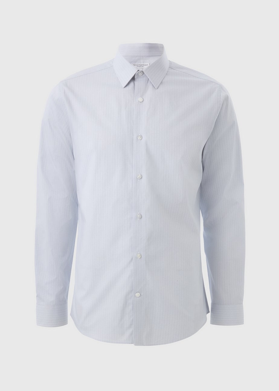 Taylor & Wright Lilac Shell Print Regular Fit Shirt