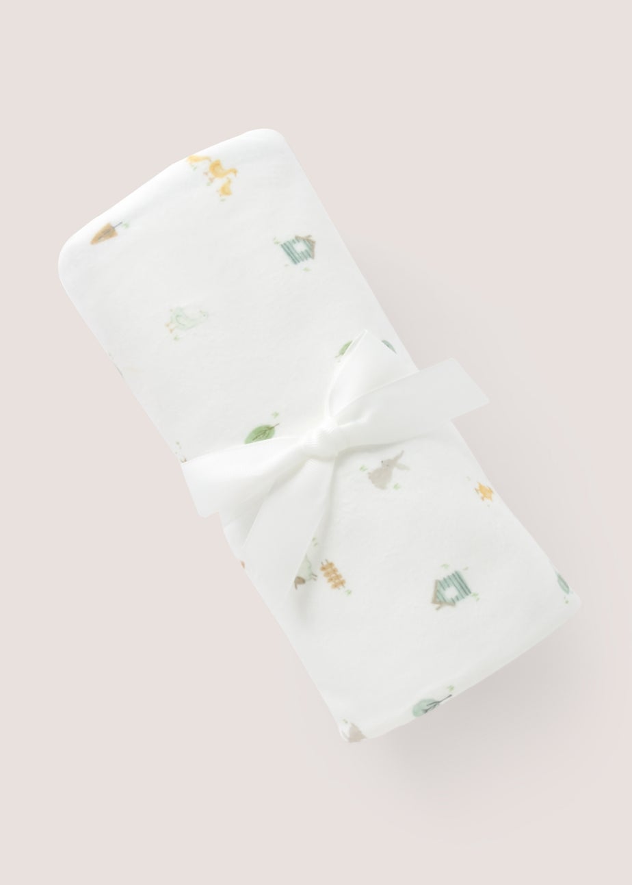 Baby Sage Animal Shawl