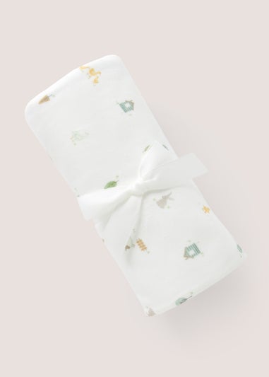 Baby Sage Animal Shawl