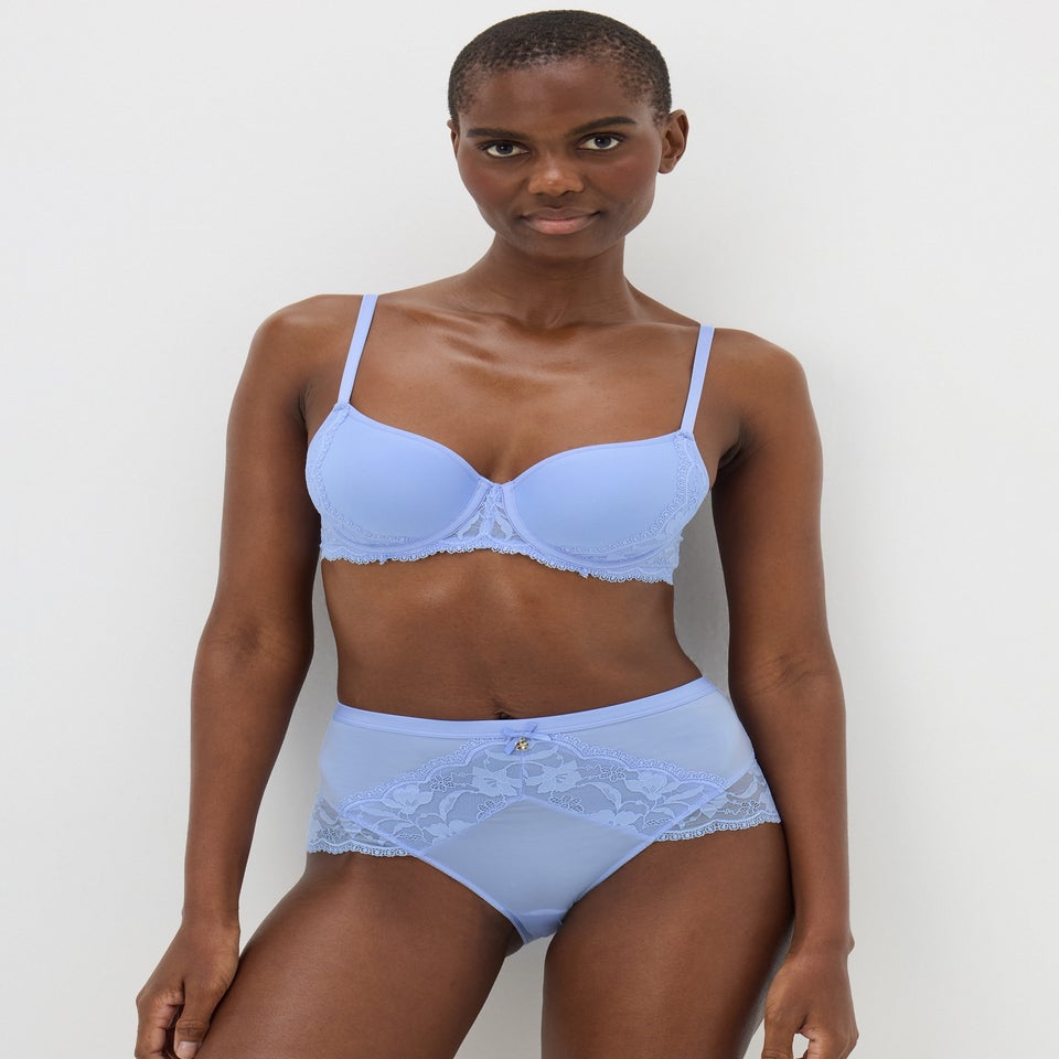 Blue Lace Comfort Spacer Bra