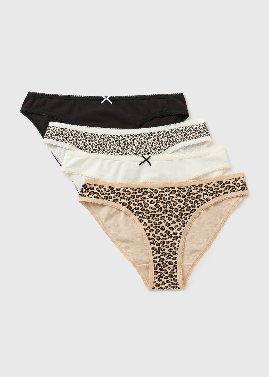 4 Pack Multicolour Animal Mini Knickers