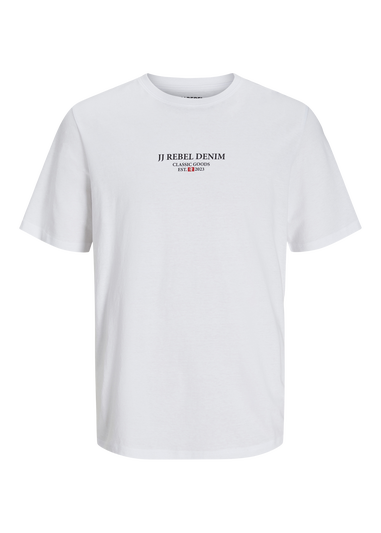 JJ Rebel White Logo T-Shirt