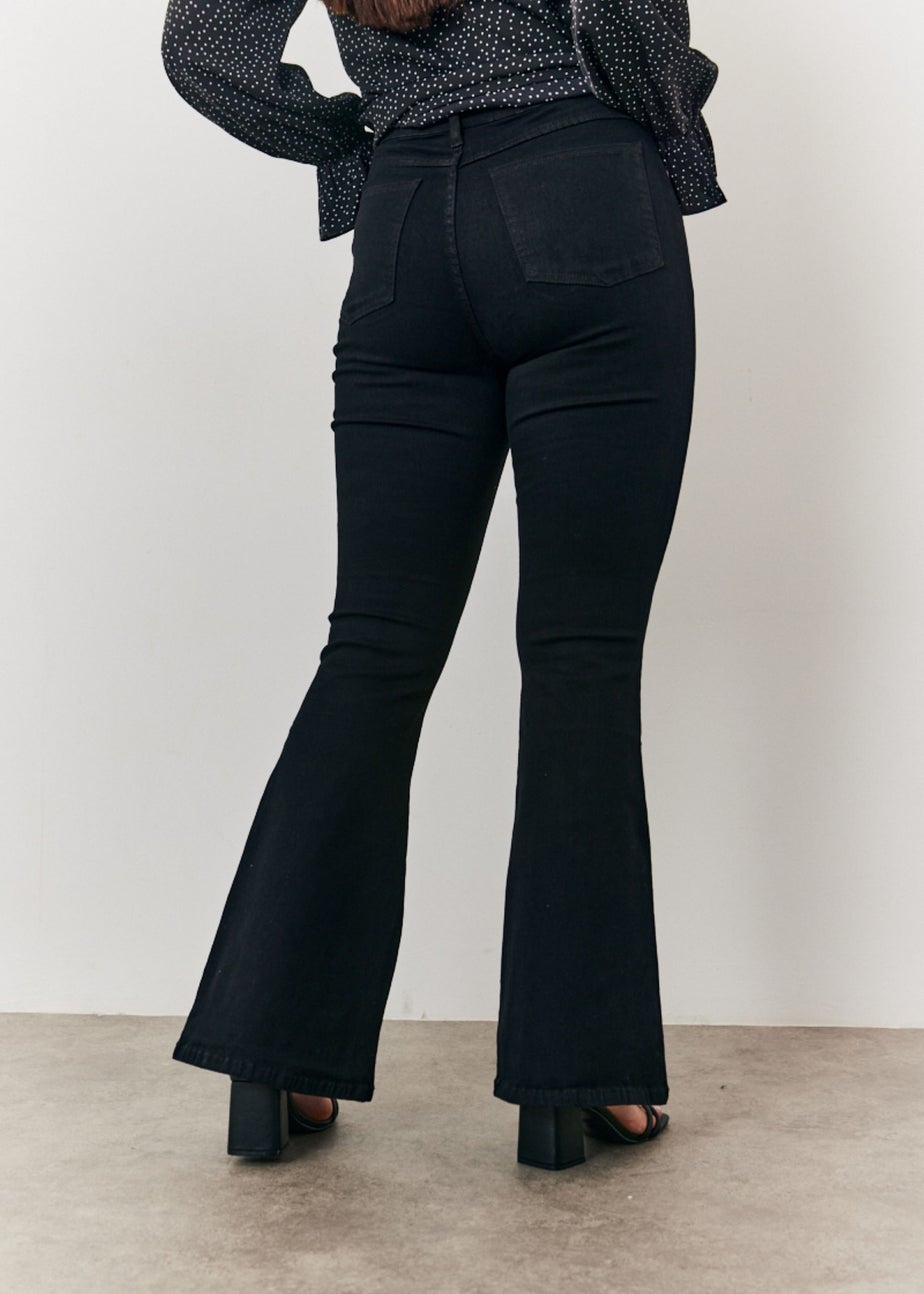 In The Style Black Kick Flare Jeans