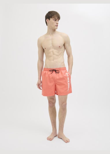 JJ Rebel Coral Hawaii Swim Shorts