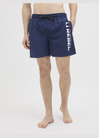 JJ Rebel Navy Hawaii Swim Shorts