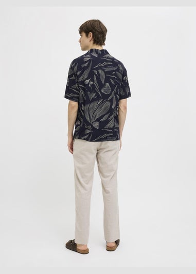 JJ Rebel Navy Printed Resort Shirt