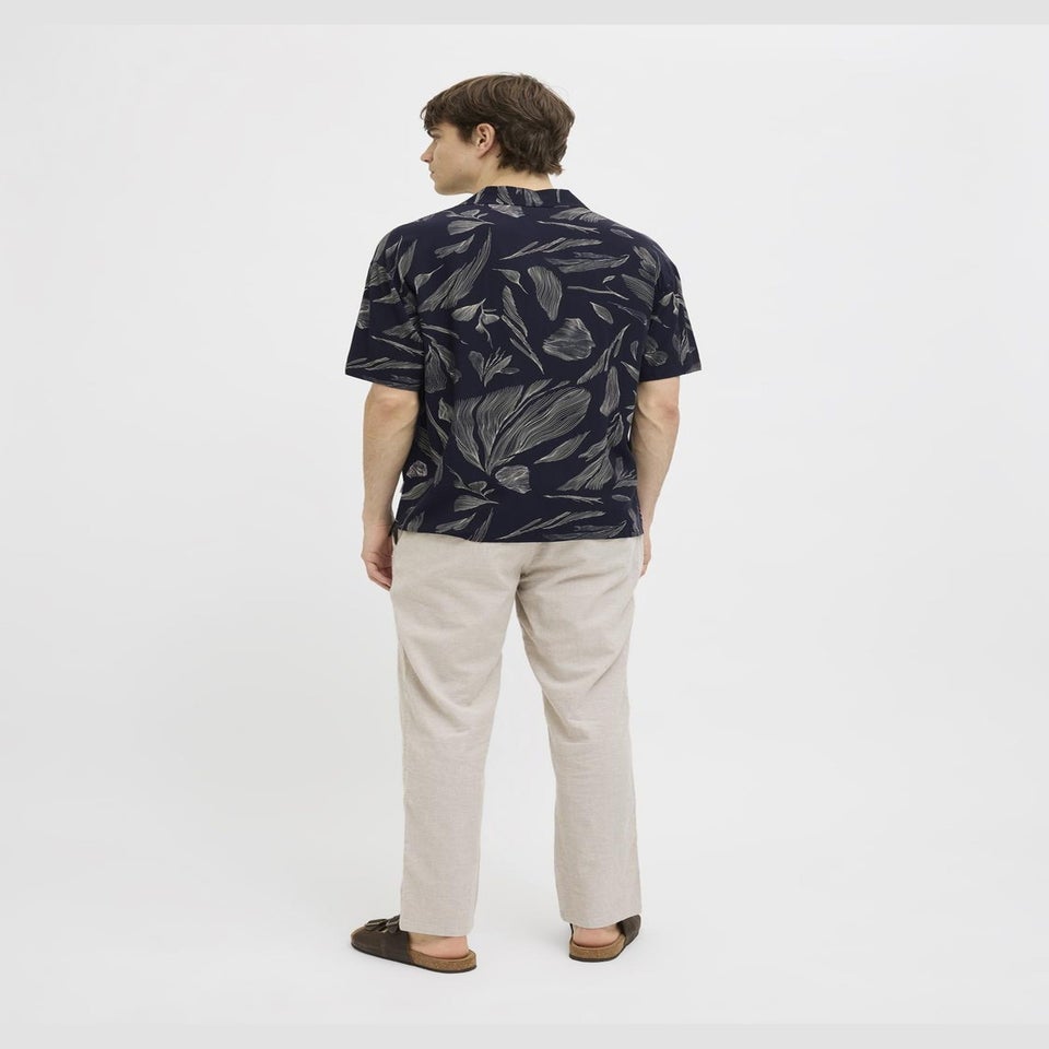 JJ Rebel Navy Printed Resort Shirt