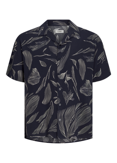 JJ Rebel Navy Printed Resort Shirt