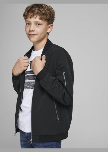 Jack & Jones Kids Black Rush Bomber Jacket (8-16yrs)