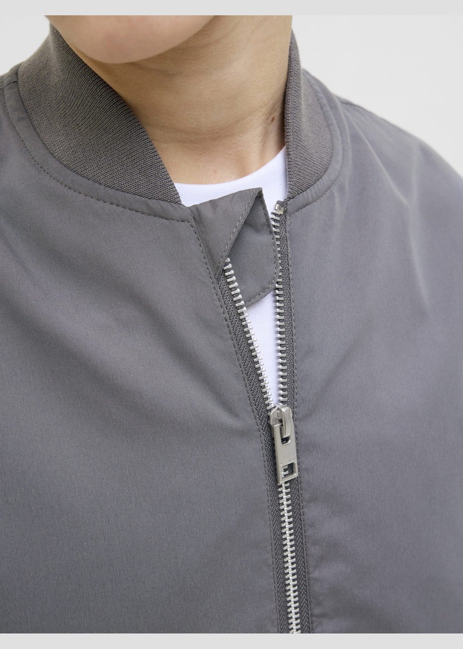 Jack & Jones Kids Grey Rush Bomber Jacket