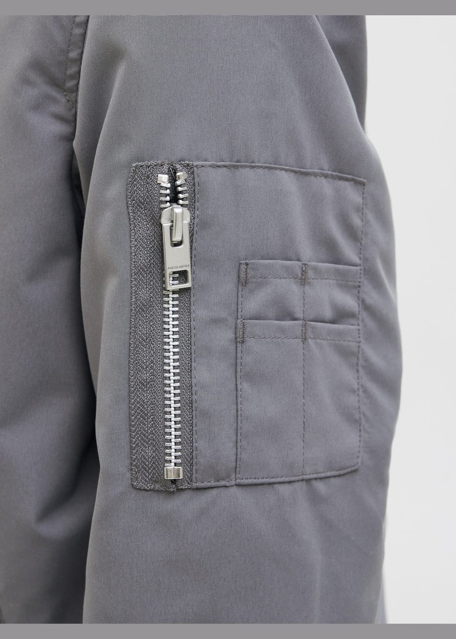 Jack & Jones Kids Grey Rush Bomber Jacket