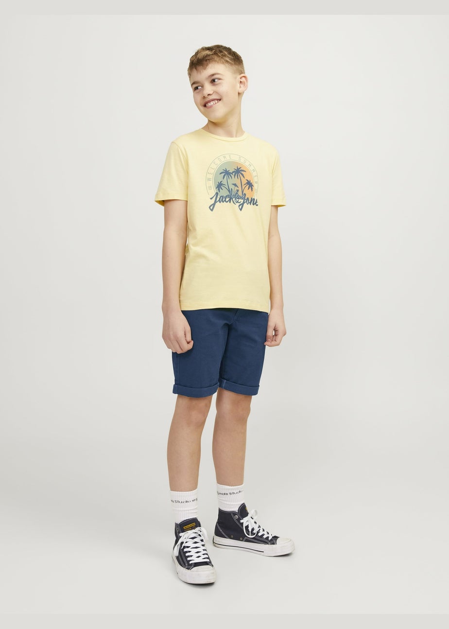 Jack & Jones Navy Chino Shorts (8-16yrs)