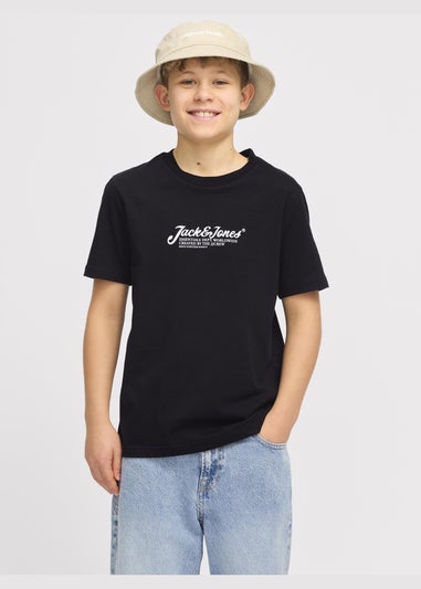 Jack & Jones Black T-Shirt (8-16yrs)