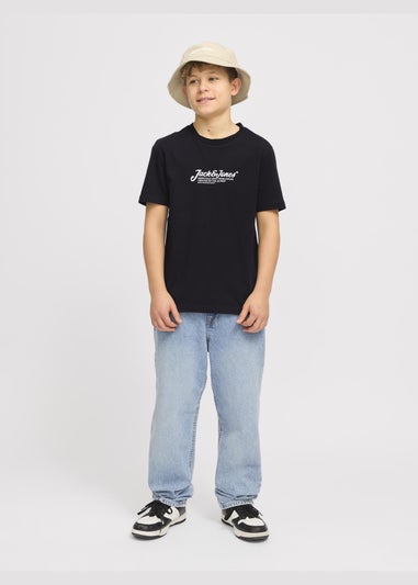Jack & Jones Black T-Shirt (8-16yrs)