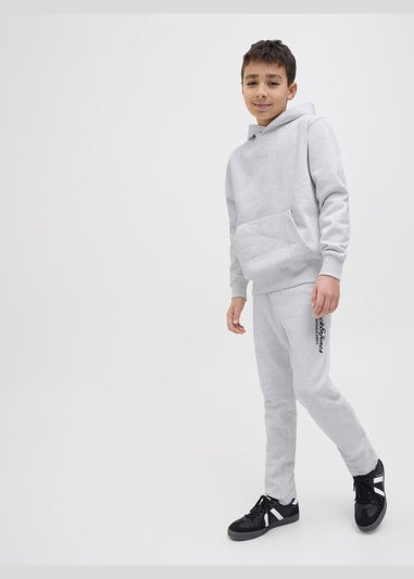 Jack & Jones Grey Slogan Jogging Bottoms