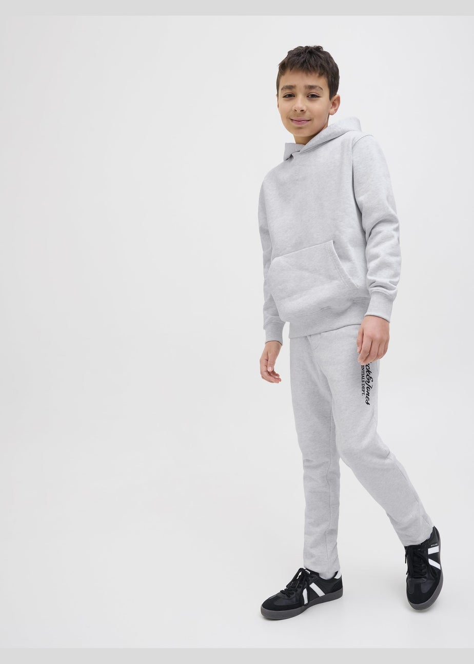 Jack & Jones Grey Slogan Jogging Bottoms