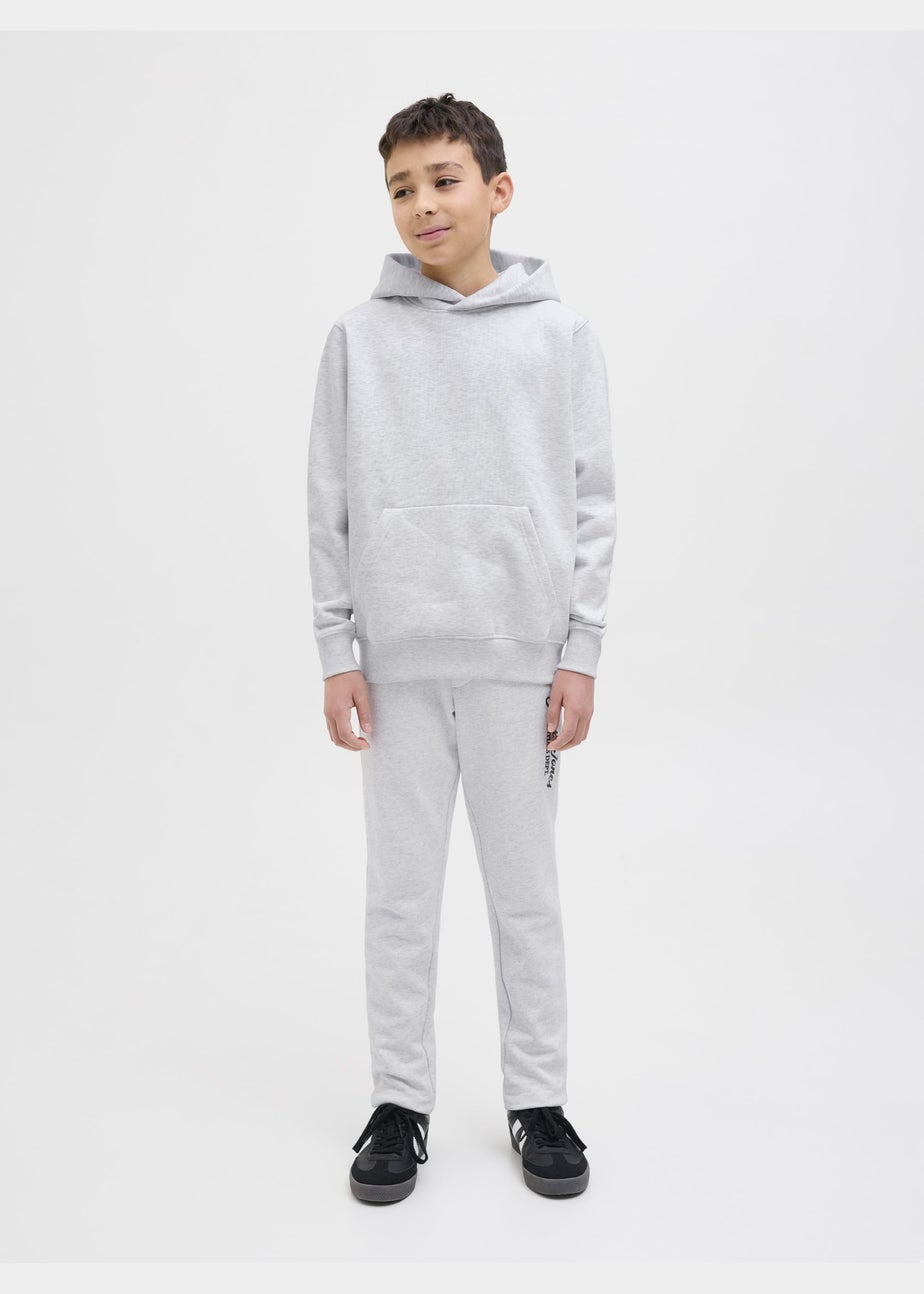 Jack & Jones Grey Slogan Jogging Bottoms